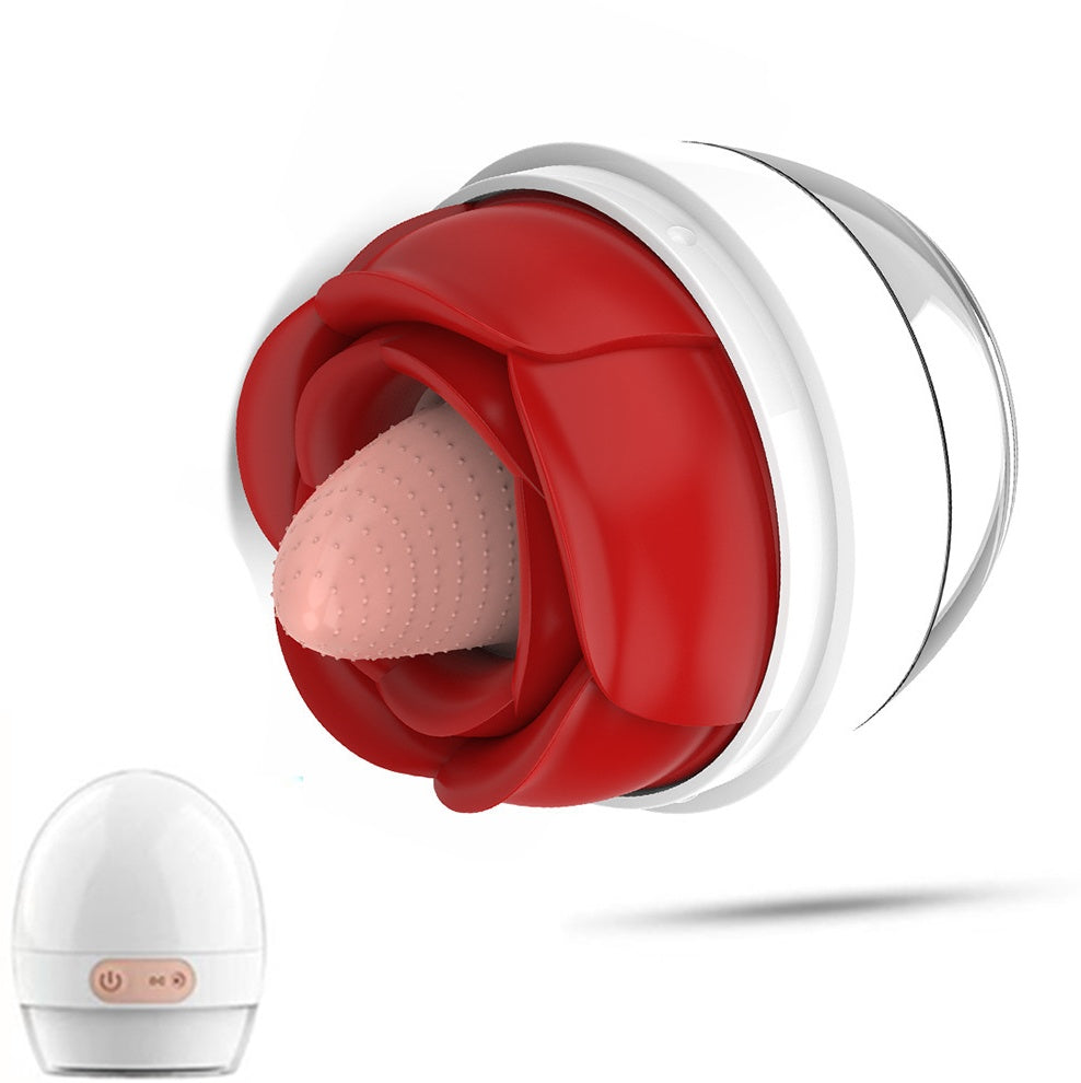 Lurevibe - Rose Tongue Egg Tongue-licking Clitorial Stimulator