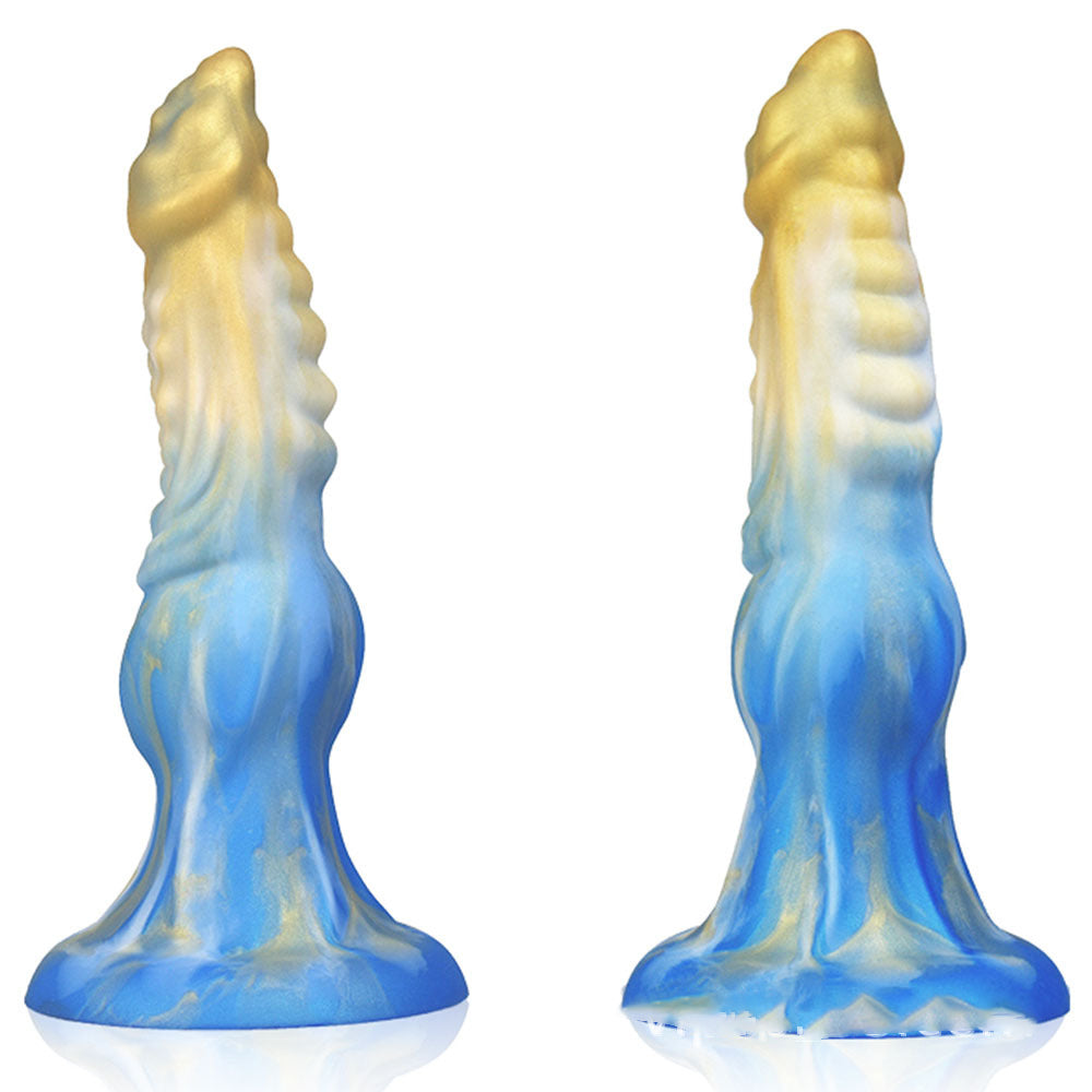Alien Dildo Mixed Color Liquid Silicone Allovers Dildo Sex Toys