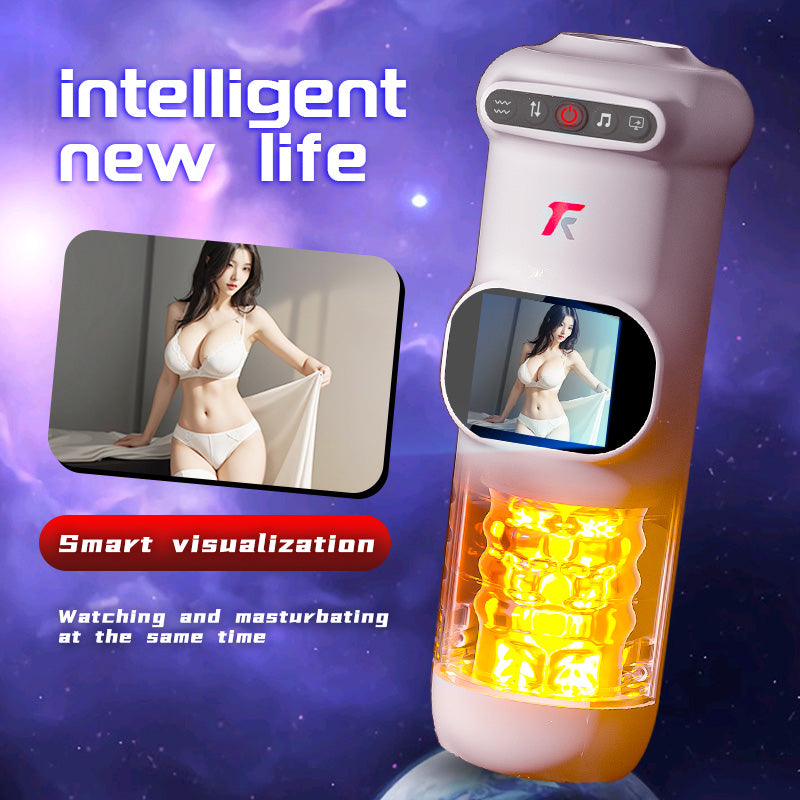 9-Frequency Telescopic 9-Frequency Vibration UFO Masturbation Cup - Lurevibe