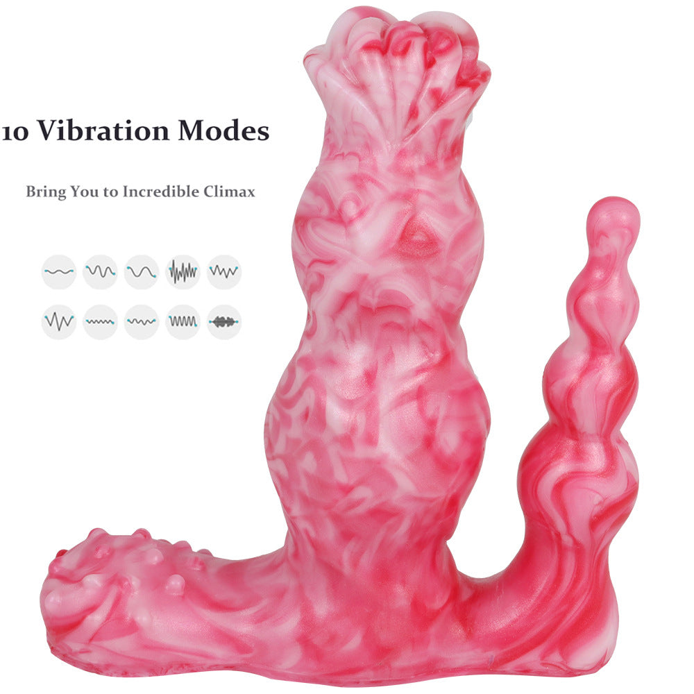 10 Frequency Vibration Simulation Wireless Remote Control Electric Dildo