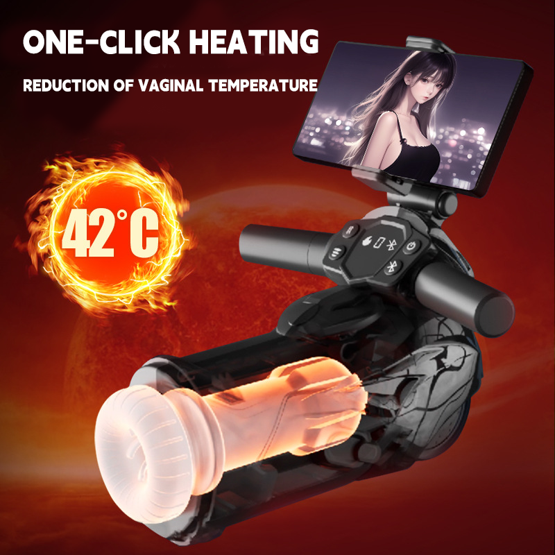 Motorcycle Male Maturbator With Telescopic Vibration Sucking Heating Function - Lurevibe