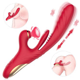 Lurevibe - 3 in 1 Suction & Thrusting Vibrator With Tongue For Clitoris & G-spot
