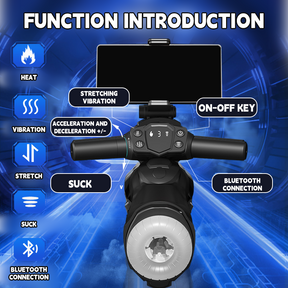 Motorcycle Male Maturbator With Telescopic Vibration Sucking Heating Function - Lurevibe