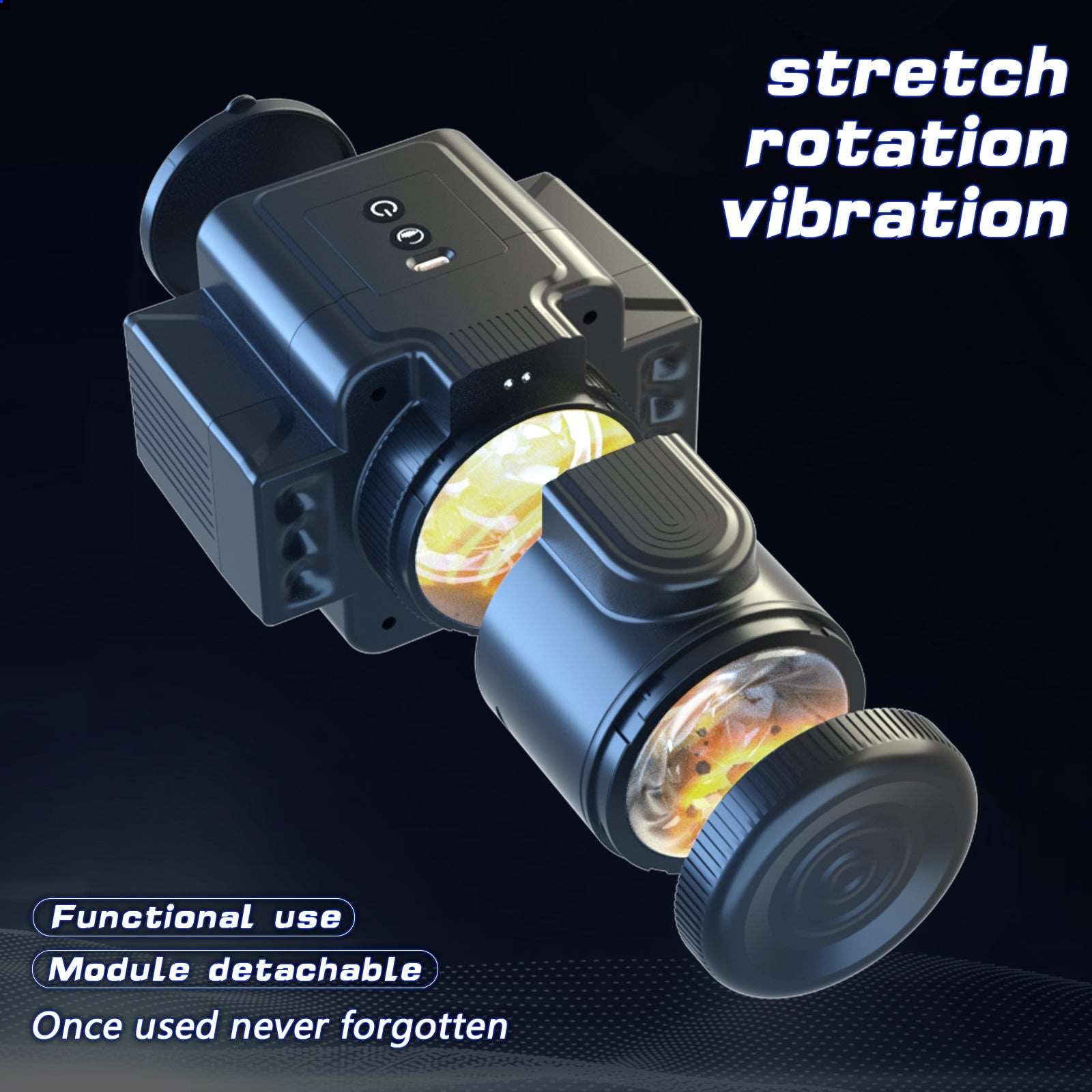 Lurevibe - Camera 7-Speed Rotating Vibrating Male Masturbator