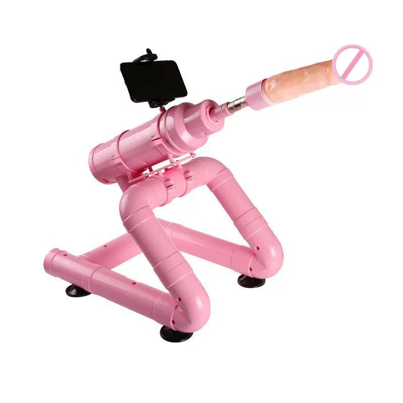 Pink Wire-controlled Telescopic Silent Dildo Machine