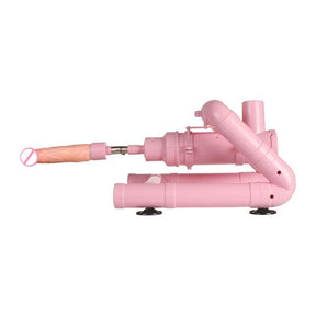 Pink Wire-controlled Telescopic Silent Dildo Machine - Lurevibe