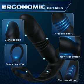 Male Prostate Massager and Iron Man Penis Exerciser set