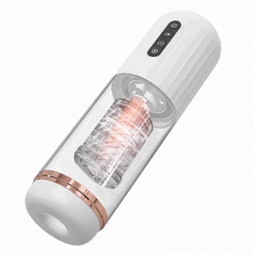 Lurevibe - 10-Frequency Rotating 10-Frequency Retractable Male Masturbator - Lurevibe