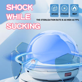 Dolphin Heating Sucking Vibrator With Sterilization Shell - Lurevibe