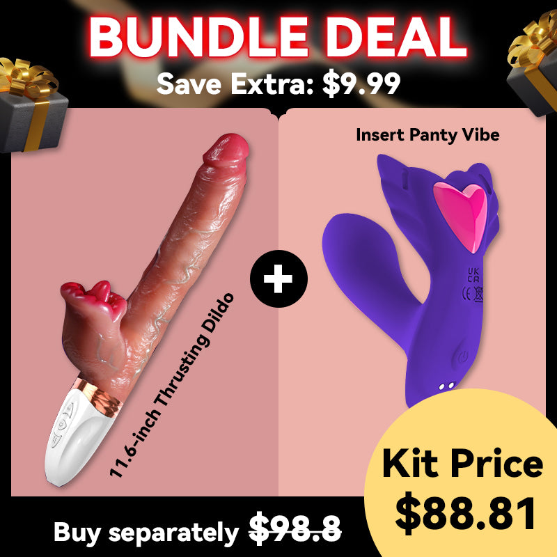 11.6-inch Realistic Dildos G Spot Vibrator Thrusting Vibrator Dildo