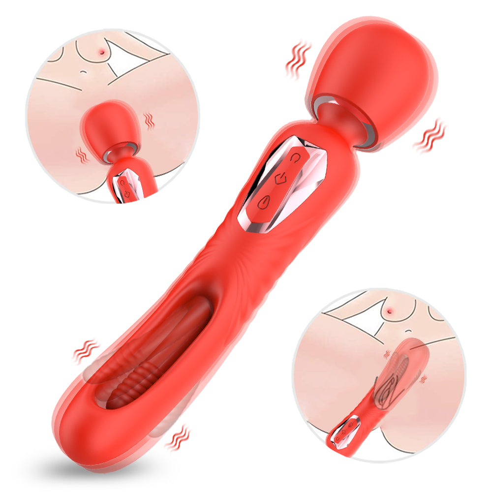 Lurevibe - Hollow AV Stick Slaps And Teases Women With Masturbation Device And Vibrator - Lurevibe