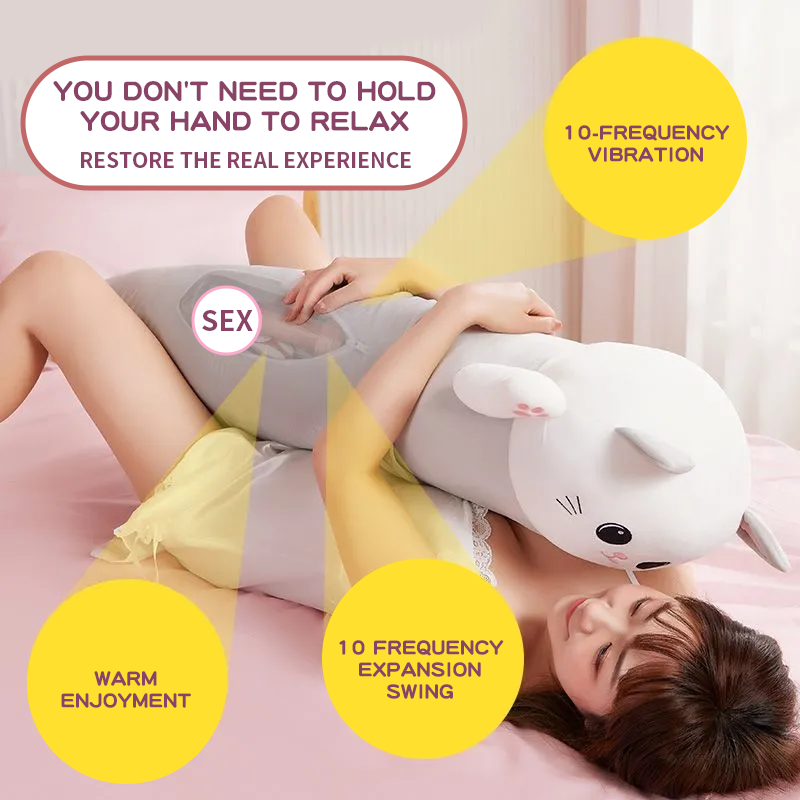 Discreet Cat Pillow Remote Control Sex Machine - Lurevibe