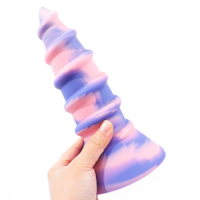 AIMITEX Gold Silicone Screw Super Thick Penis Butt Plug Anal Sex Toy