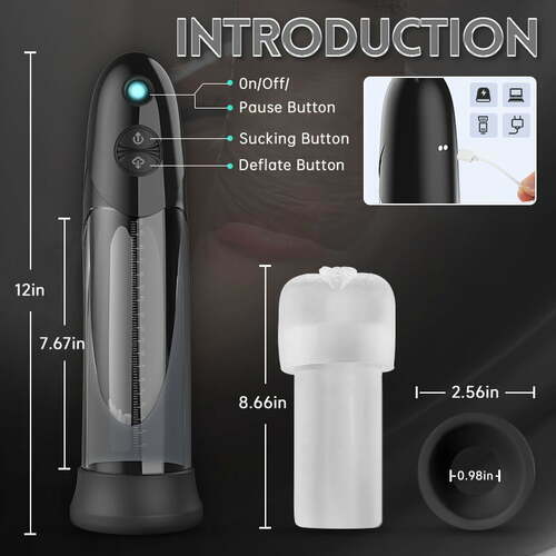 WaterSamurai - Vacuum Suction with Super Waterproof Penis Pump - Lurevibe