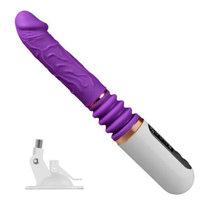 5 Thrusting & 8 Vibrating Dildo Machine with Handle and Sucker - Lurevibe