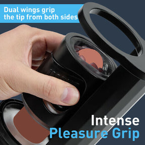 Piston-Style Manual Thrusting Detachable Male Masturbator - Lurevibe