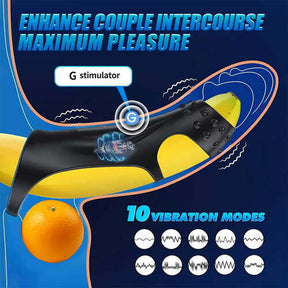 10 Vibrating Cock Ring G-spot Stimulator With Remote Control - Lurevibe