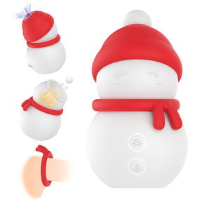 Christmas Snowman Sexual Stimulator 3 Speed And 2 Frequency Vibration Modes Semen Locking Functions - Lurevibe