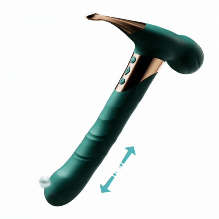 Lurevibe -Thor Hammer - Telescopic Sucking Vibrator G-spot Stimulation - Lurevibe