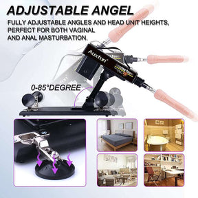Lurevibe - Automatic Sex Machine Sex Toys,Thrusting Machines for Men Women,Love Machine Device Gun with 6 Attachments - Lurevibe