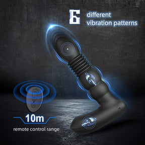 Telescopic Vibrator Remote Control Prostate Massager Male Female Masturbator