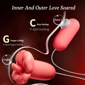 2 In 1 Tongue Licking Sucking Vibrators For Women - Lurevibe