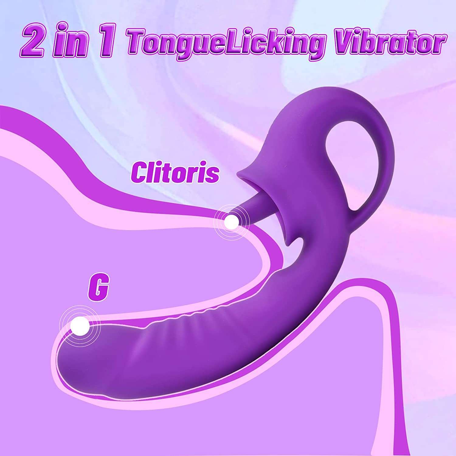 Lurevibe - Ava 2-in-1 Tongue-licking Vibrator