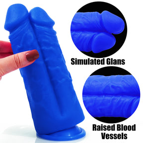 AIMITEX Colorful double-dildo silicone dildo adult sex toy