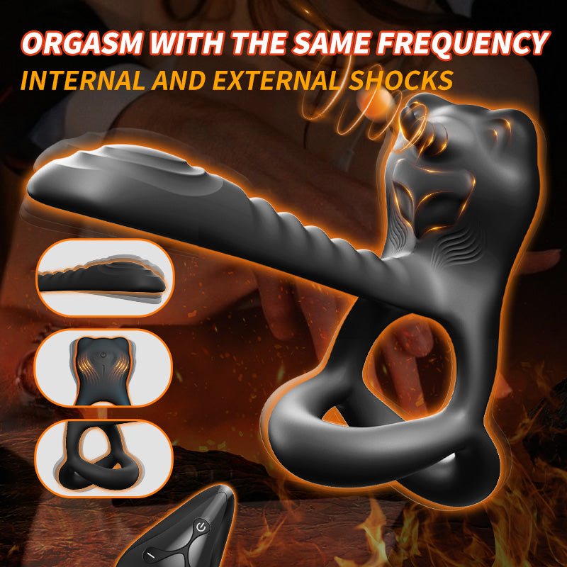 Lurevibe - Bull Demon King Anal Toy Vibrator Male Prostate Massager Delay Ejaculation - Lurevibe