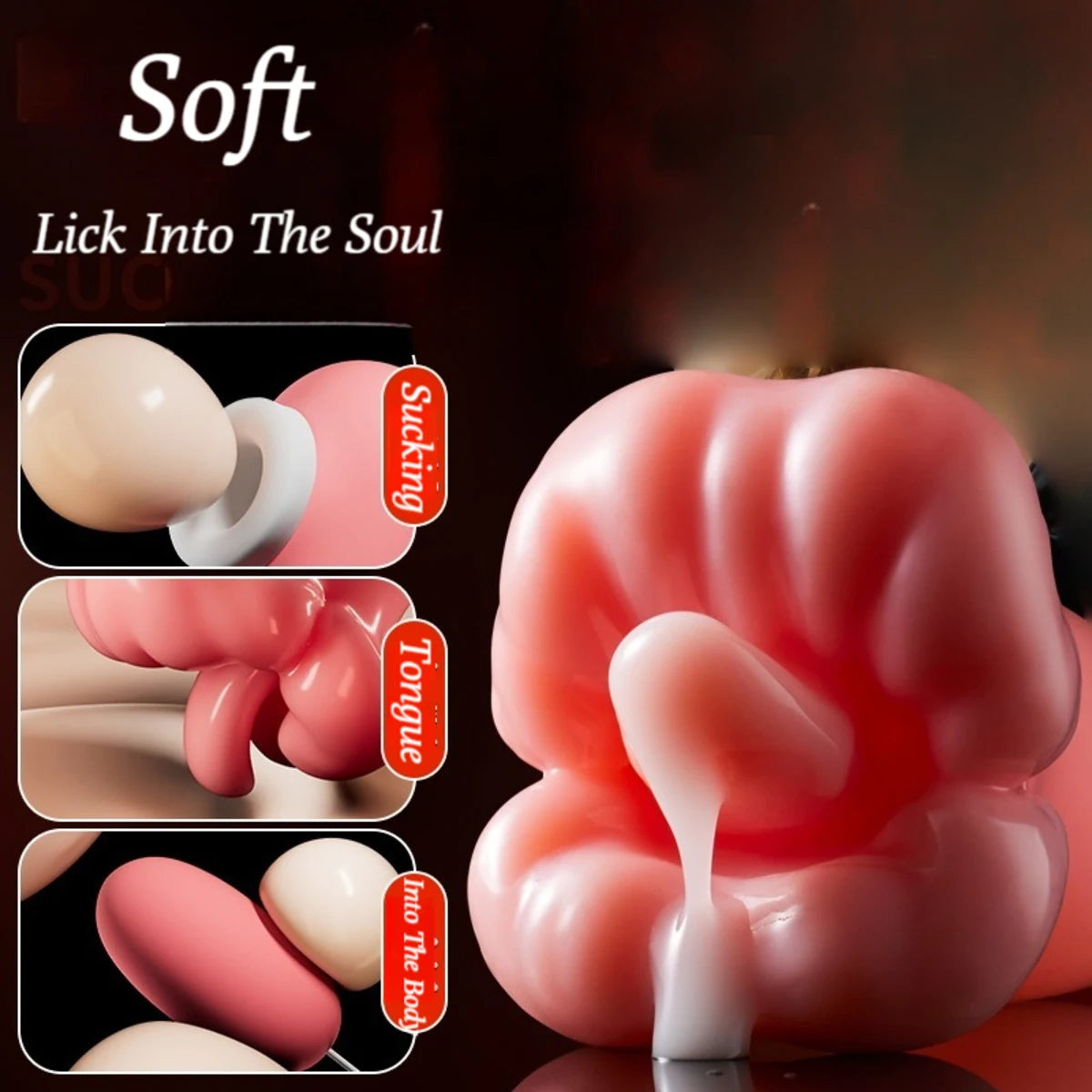 2 In 1 Tongue Licking Sucking Vibrators For Women - Lurevibe