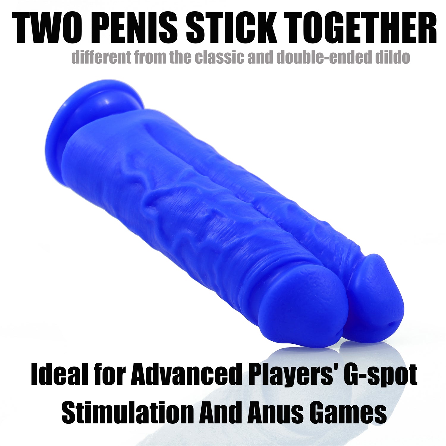 AIMITEX Colorful double-dildo silicone dildo adult sex toy