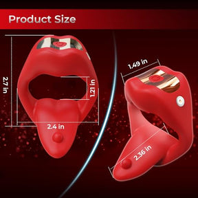 Lurevibe - Penis Ring Tongue Design with 9 Vibration Modes - Lurevibe