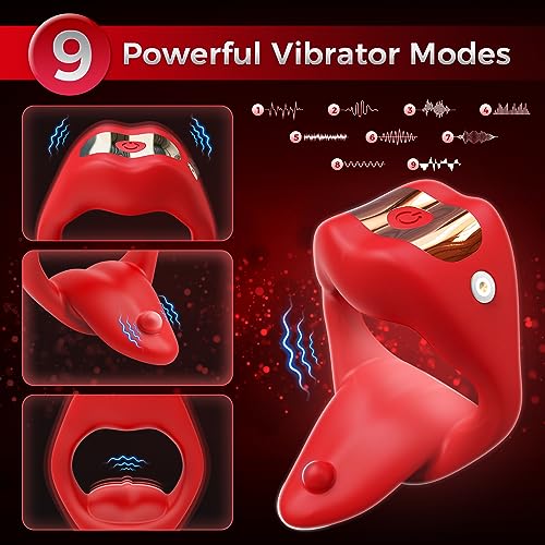 Lurevibe - Penis Ring Tongue Design with 9 Vibration Modes - Lurevibe
