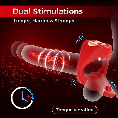 Lurevibe - Penis Ring Tongue Design with 9 Vibration Modes - Lurevibe