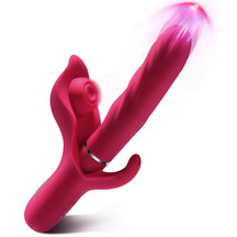 Telescopic Vibrator Clitoris Stimulator Vagina G-Spot Massager Silicone Dildo Masturbator - Lurevibe