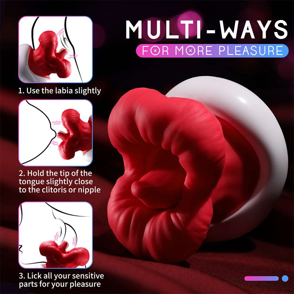 Lurevibe - Upgraded 2-in-1 Rose Tongue Love Vibrator