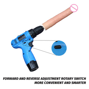 Electric drill rotating masturbation dildo machine - Lurevibe