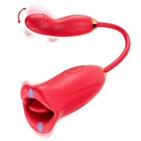 Lurevibe -Rose Muncher Powerful Sucking Vibrator Dildo Women's Tongue Licking - Lurevibe