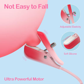 2 In 1 Wearable Nipple Clitoral Clamps Stimulation Vibrator For Women