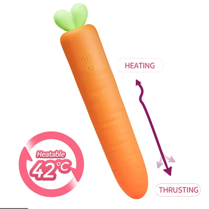 Lurevibe - Carrot Heating Automatic Telescopic Vibration - Lurevibe