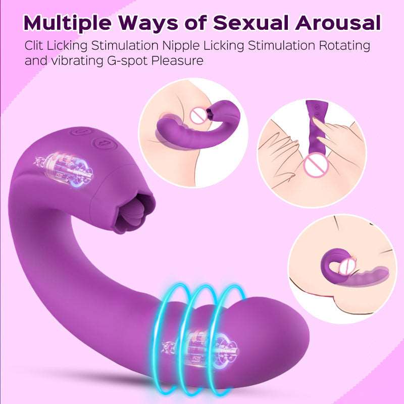 Lurevibe - 3 In 1 Female Clitoris Breast G-spot Stimulator
