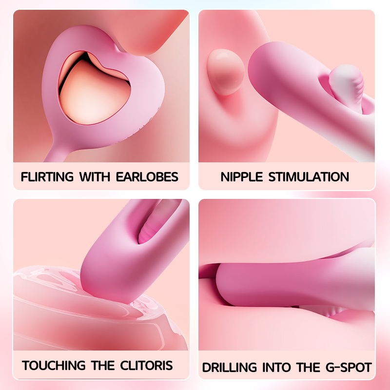 Heart-shaped Hollow Vibrating Egg Slaps and Vibrates - Lurevibe