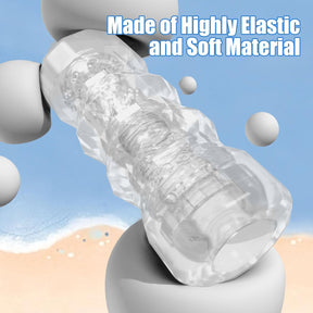 Manual Male Masturbation Realistic 3D Textured Stroker 5 Colors - Lurevibe