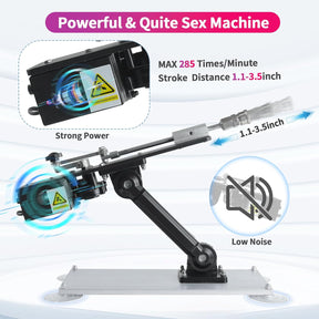 2-In-1 Handheld Automatic Thrusting Sex Machine Sm remote control Sex Toy - Lurevibe