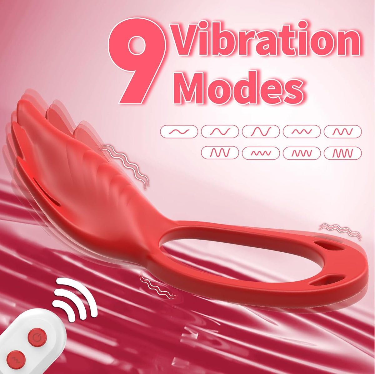 Wearable Panty Vibrator Vibrating Penis Ring Clitoral Stimulator with 9 Vibration Modes - Lurevibe