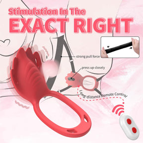 Wearable Panty Vibrator Vibrating Penis Ring Clitoral Stimulator with 9 Vibration Modes