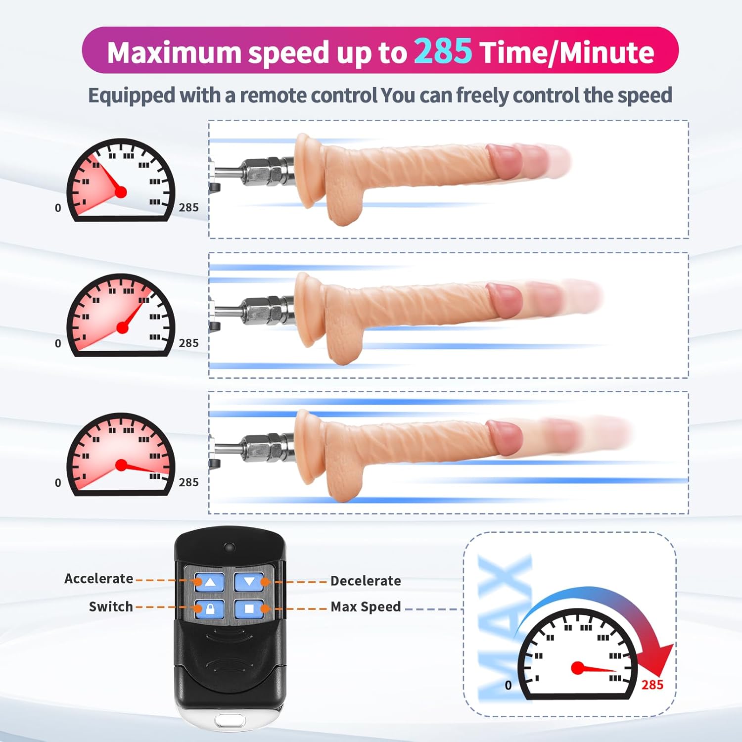 2-In-1 Handheld Automatic Thrusting Sex Machine Sm remote control Sex Toy - Lurevibe