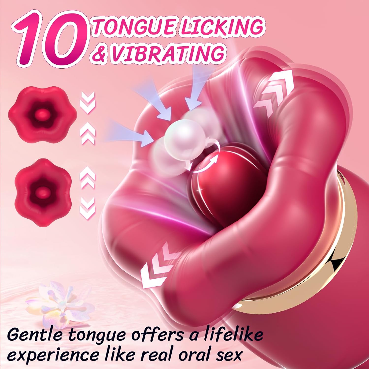 Big Mouth rotating tongue suction Vibrator G Spot Dildo Sex Toys for Women