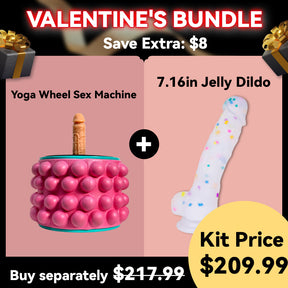 [Hot Pick] Save $8 - Yoga Wheel Sex Machine & 7.16in Jelly Dildo - Lurevibe