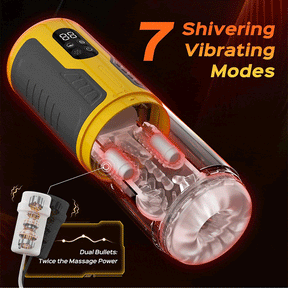 Dual Stimulation Thrusting and Rotating Vibrating Male Msturbation Toy - Lurevibe